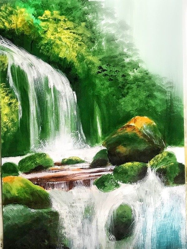 Water fall - DesiPainters.com