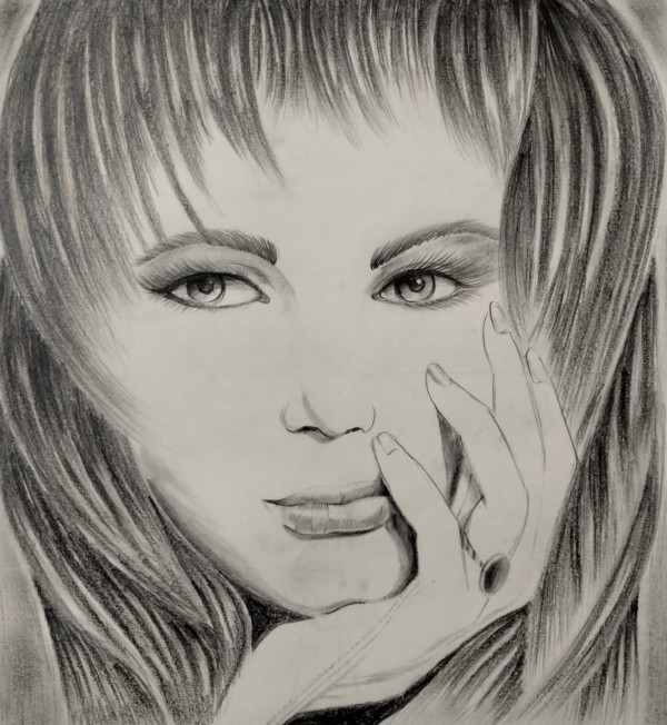 Girl Sketch - DesiPainters.com