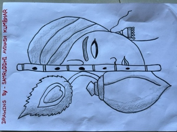 Sketch Of Kanhaa….. - DesiPainters.com