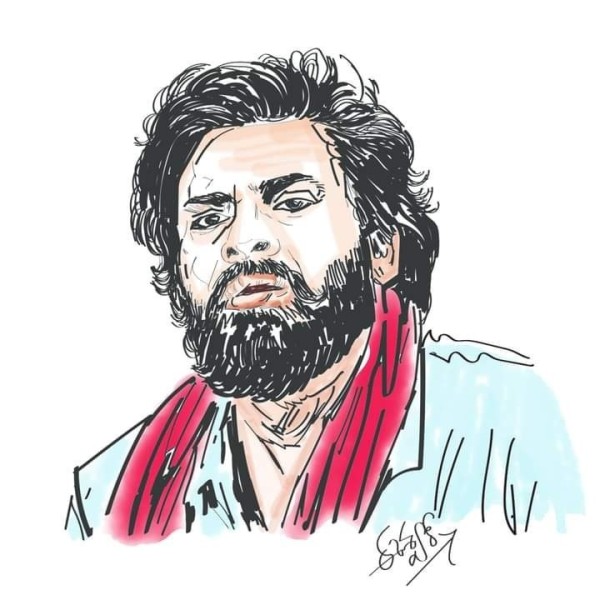 Pawan Kalyan painting - DesiPainters.com