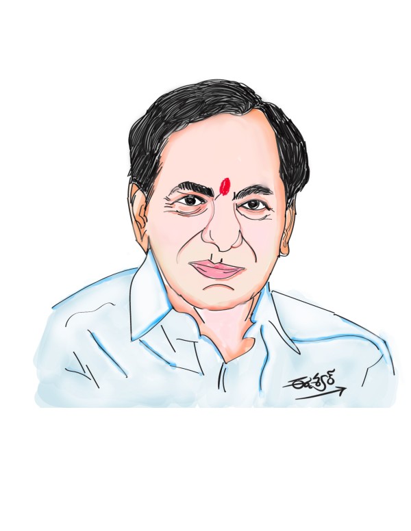 K.Chandrashekar Rao, Telangana Cm - DesiPainters.com