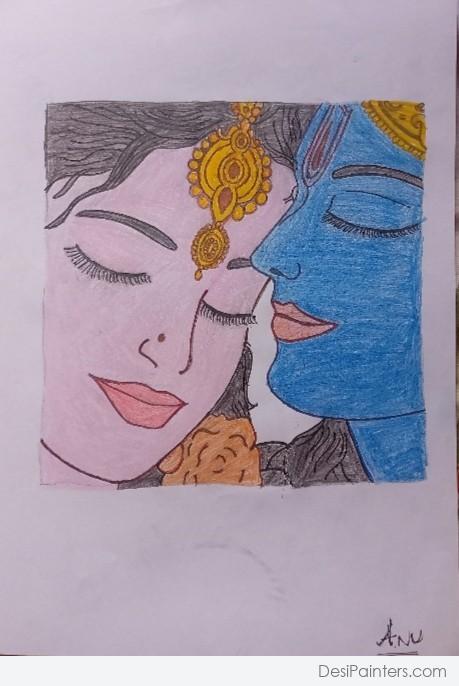Radha Krishna - DesiPainters.com
