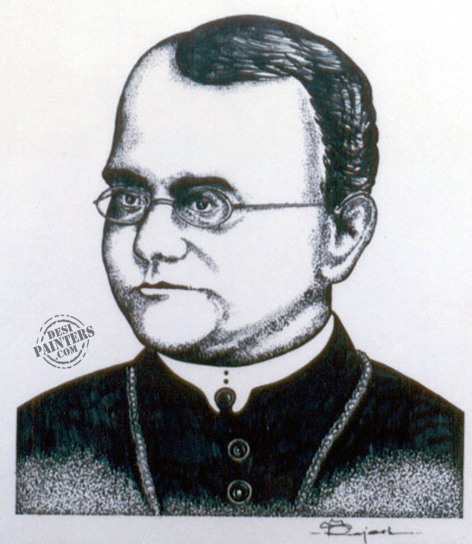 John Gregor Mendel - DesiPainters.com