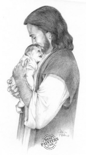 Jesus Love Child - DesiPainters.com