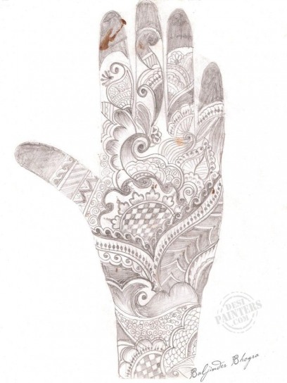 Beautiful Mehndi Sample - DesiPainters.com