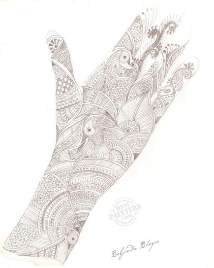 Beautiful Mehndi Sample - DesiPainters.com