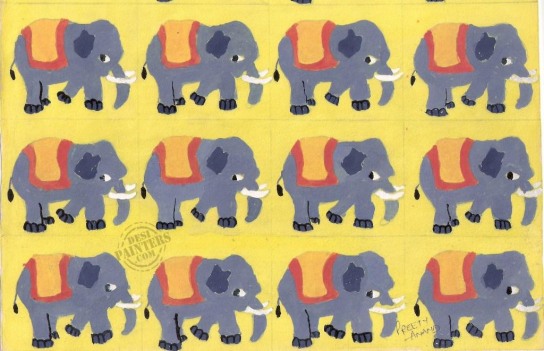 Elephant Graphic - DesiPainters.com