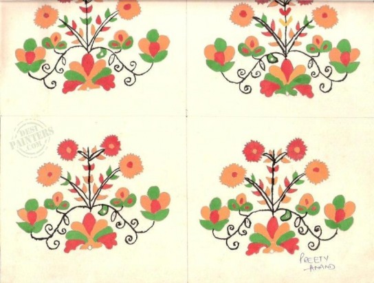 Beautiful Flowers Scrap - DesiPainters.com