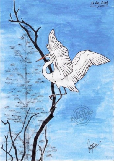 White Bird - DesiPainters.com