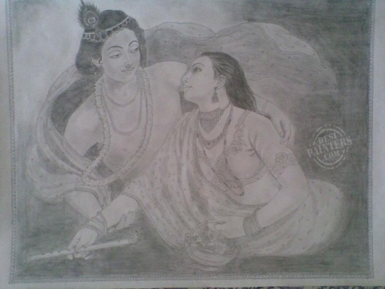 Radha Krishna - DesiPainters.com