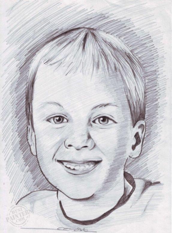 Sketch Cute Boy Who Vector & Photo (Free Trial) | Bigstock