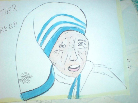 Mother Teresa - DesiPainters.com
