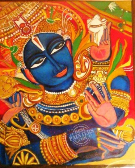 vishu in mural style - DesiPainters.com