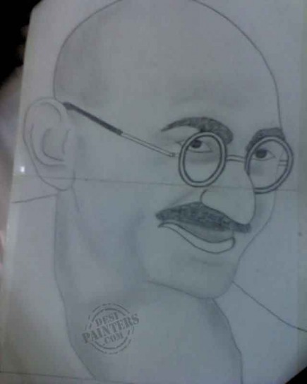 GANDHI BAPU - DesiPainters.com