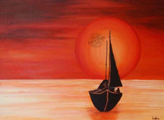 Melting Sun - DesiPainters.com