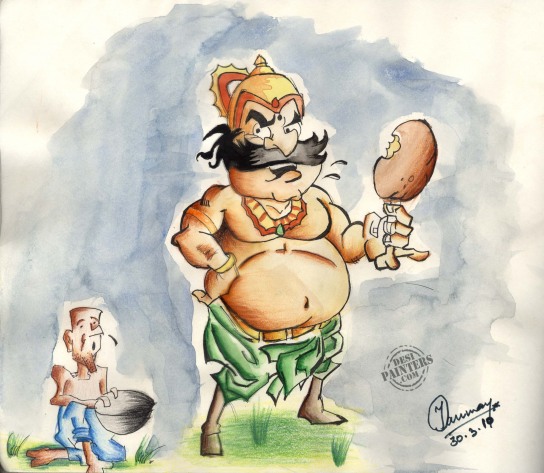 Bhagwan Ke Naam Par Ek Ice Cream De De Baba!!! - DesiPainters.com