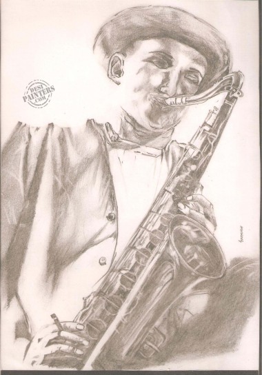 I like Sax…. But Not To Play :) - DesiPainters.com