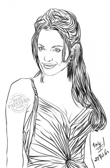 Angelina Jolie - DesiPainters.com