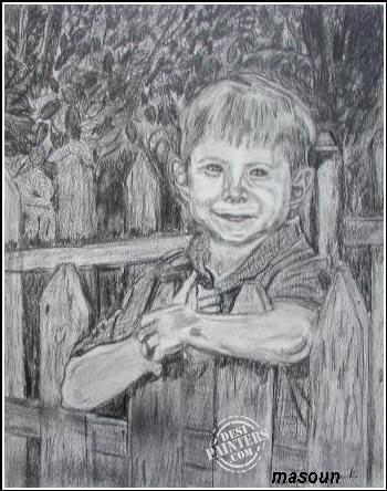 A Smiling Boy - DesiPainters.com