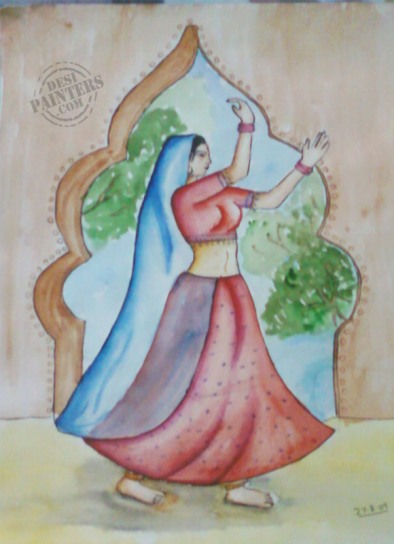 Dancing Lady - DesiPainters.com