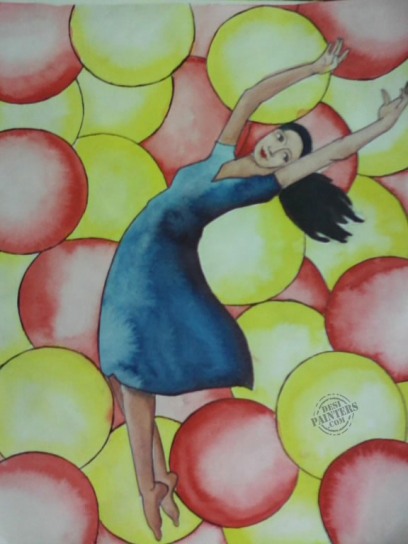 Dancing Lady - DesiPainters.com