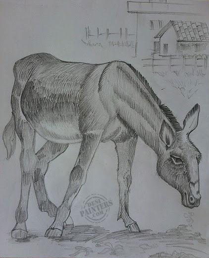 Donkey - DesiPainters.com