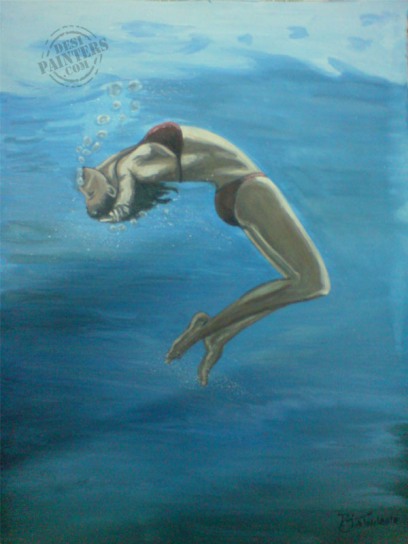 Lady In Water - DesiPainters.com