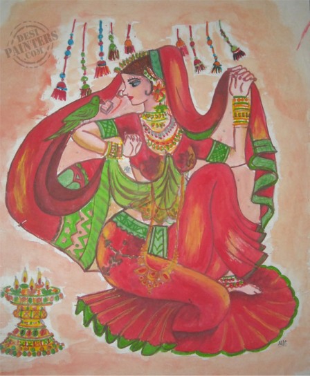 Rajsthani Bride - DesiPainters.com