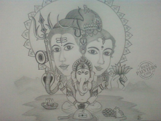 Lord Shiva - DesiPainters.com