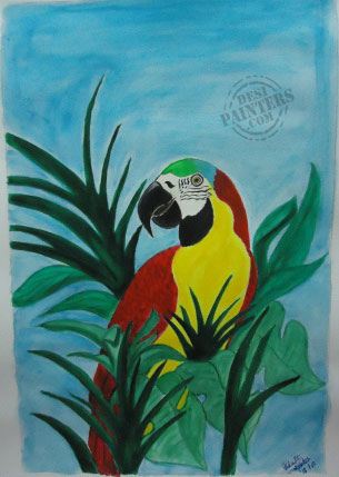 Parrot - DesiPainters.com