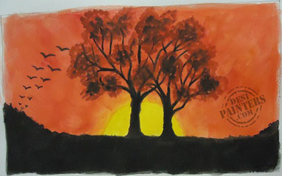 Sunset - DesiPainters.com