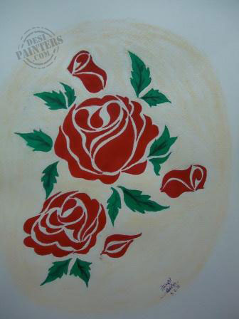 Red Roses - DesiPainters.com