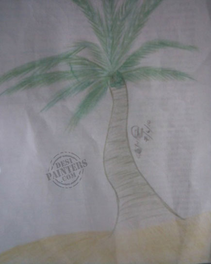 Palm Tree - DesiPainters.com