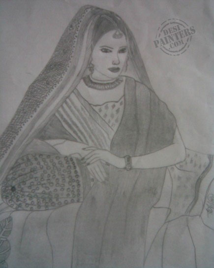 Hyderabadi Girl - DesiPainters.com