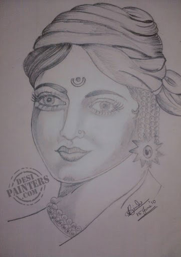 Jhansi lakshmi bai Drawing / Rani lakshmi bai drawing / Jhansi ki rani  drawing / Jhansi rani drawing - YouTube