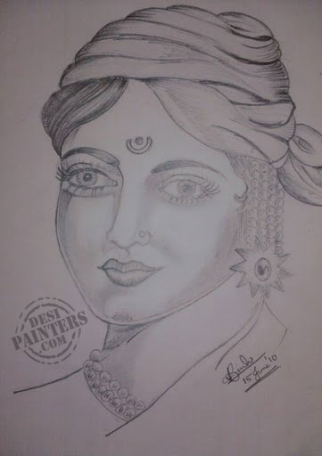 Jhansi Ki Rani Laxmi Bai - DesiPainters.com