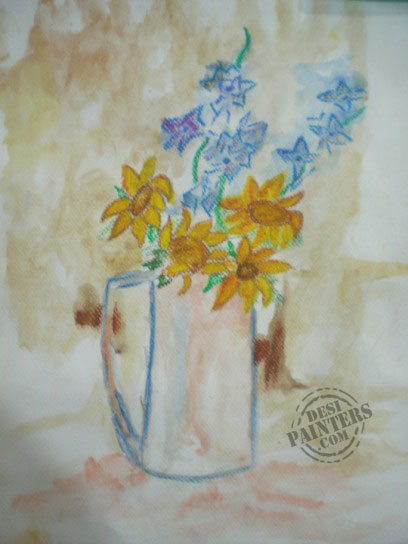Flower Painting - DesiPainters.com