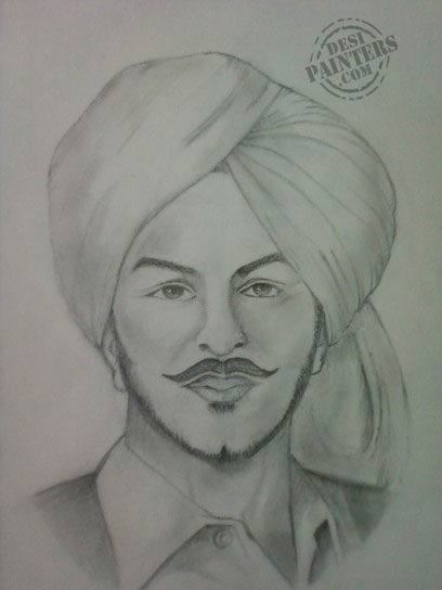 Bhagat Singh - DesiPainters.com