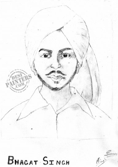 Bhagat Singh - DesiPainters.com