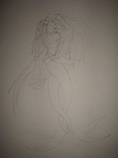 Mermaid Love - DesiPainters.com