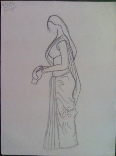 Lady In Saree