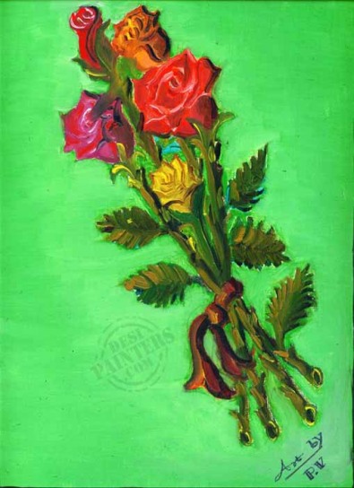 Rose Oil Painting