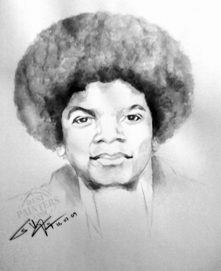 Little Michael Jackson - DesiPainters.com