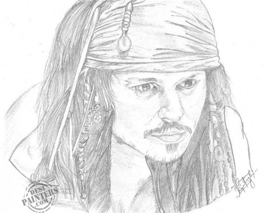 Jack Sparrow - DesiPainters.com