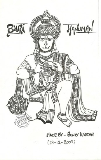 Jai Bajrang Bali - DesiPainters.com