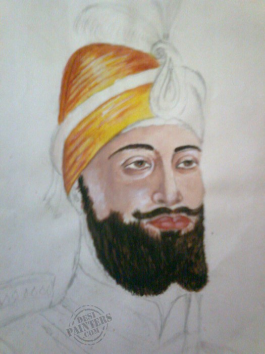 Guru gobind singh ji poster colour - DesiPainters.com