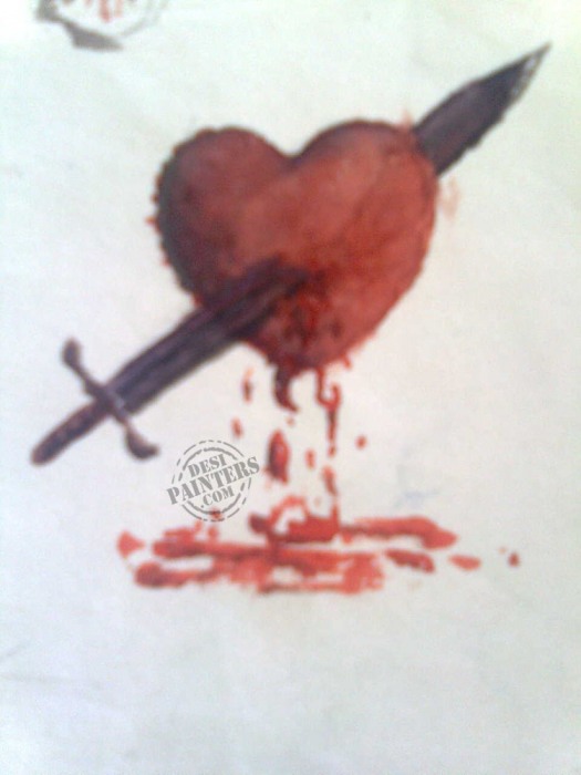 Heart Blood - DesiPainters.com