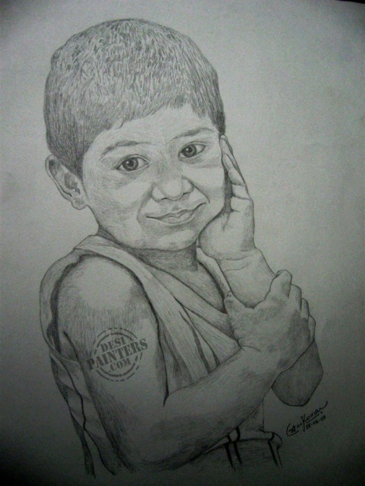 Innocent Moment - DesiPainters.com