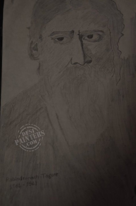 Rabindranath Tagore - DesiPainters.com