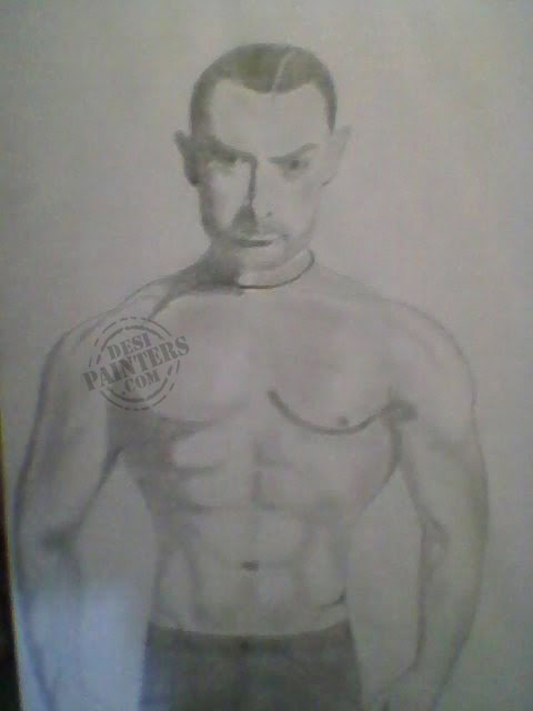 Pencil Sketch Of Aamir Khan - DesiPainters.com